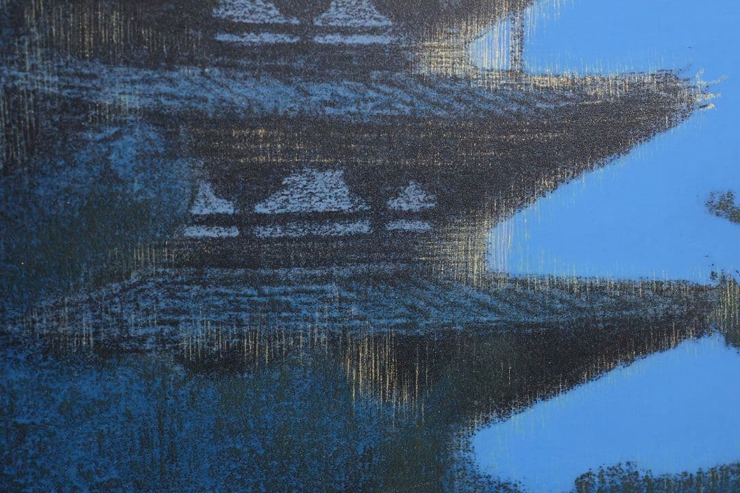 【真作】リトグラフ 平山郁夫 法隆寺の塔 161/200 額装 CM166