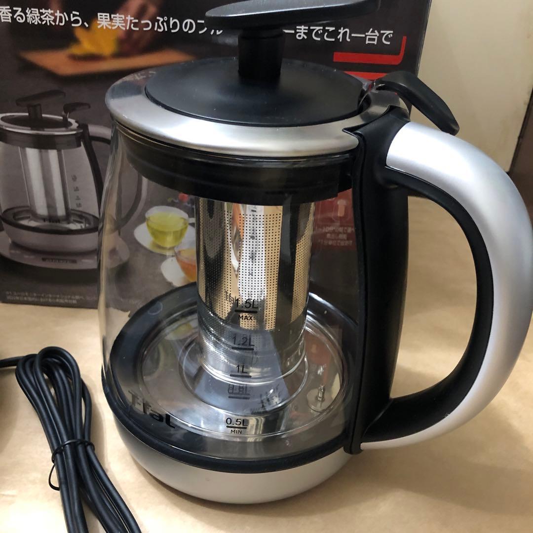 T-fal ティファール　1.5L 電気ケトル　ガラス製　リコール対応済
