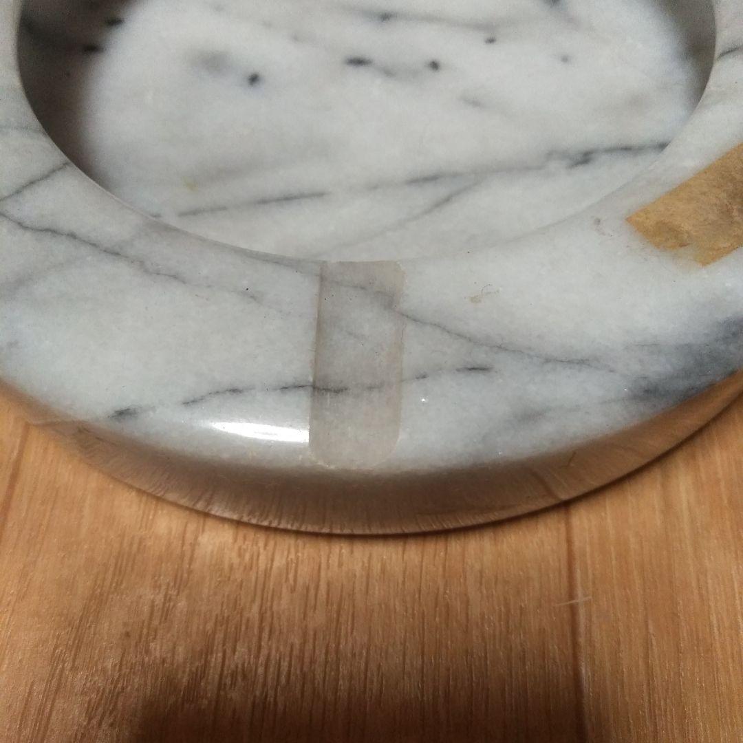天然石　大理石　丸玉&未使用灰皿