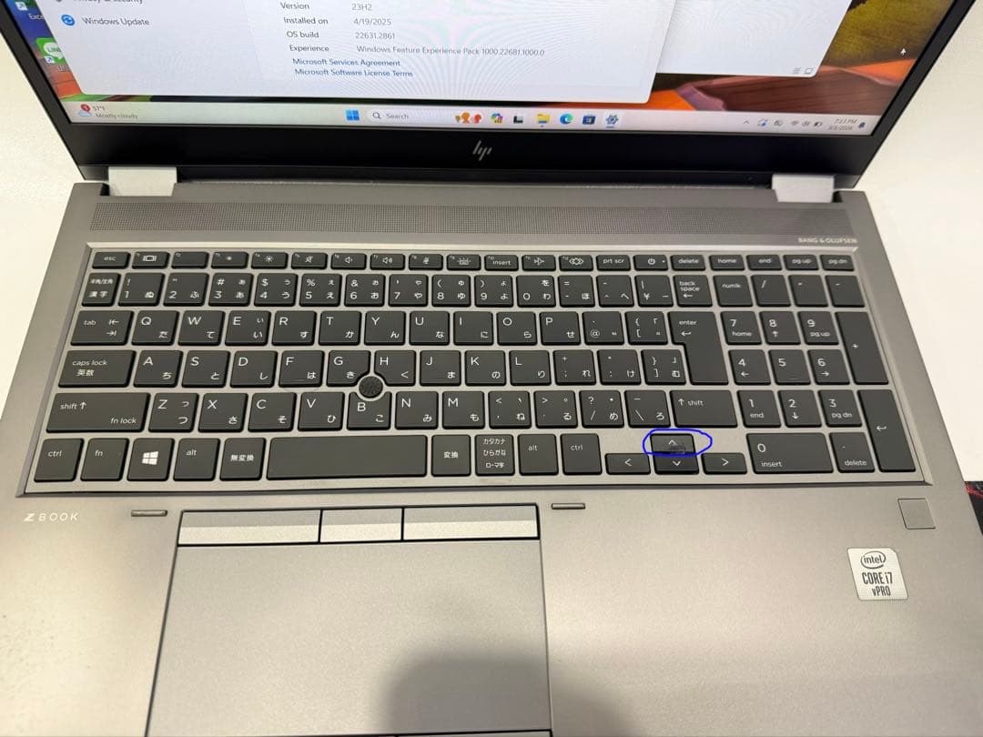 10世代i7/hp ZBook FuryG7 T2000/16GB/ 512GB