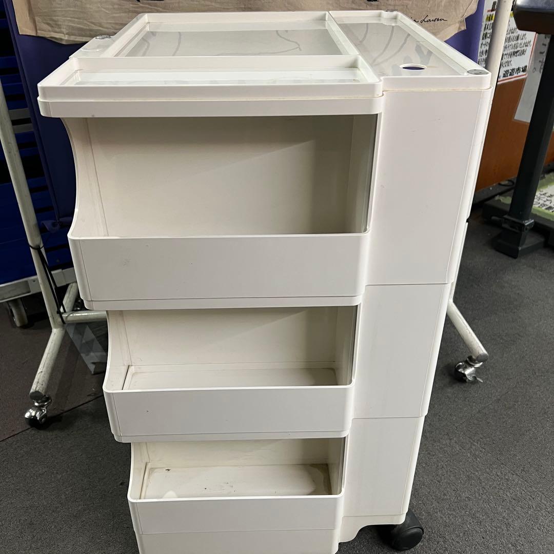 こちらをお買い上げくださいねこ ボビーワゴン 3段 ホワイト ダメージ