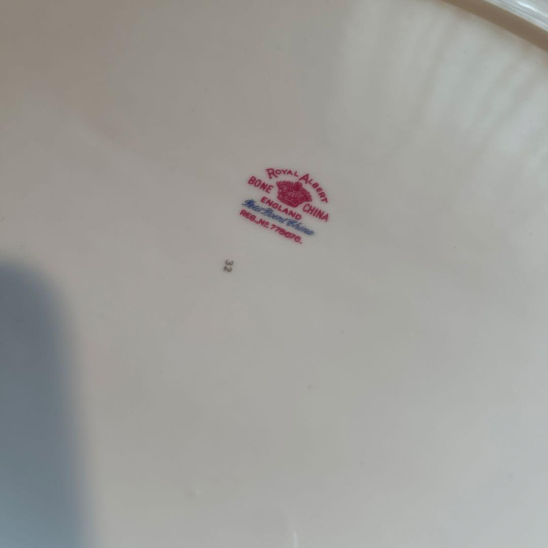 153◆ロイヤル・アルバート　楕円形サービングプラター　プチポワン