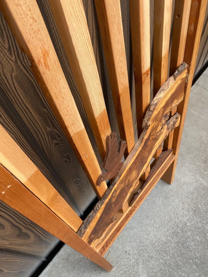 木製　間仕切り　建具　障子　手作り　らパーテーション