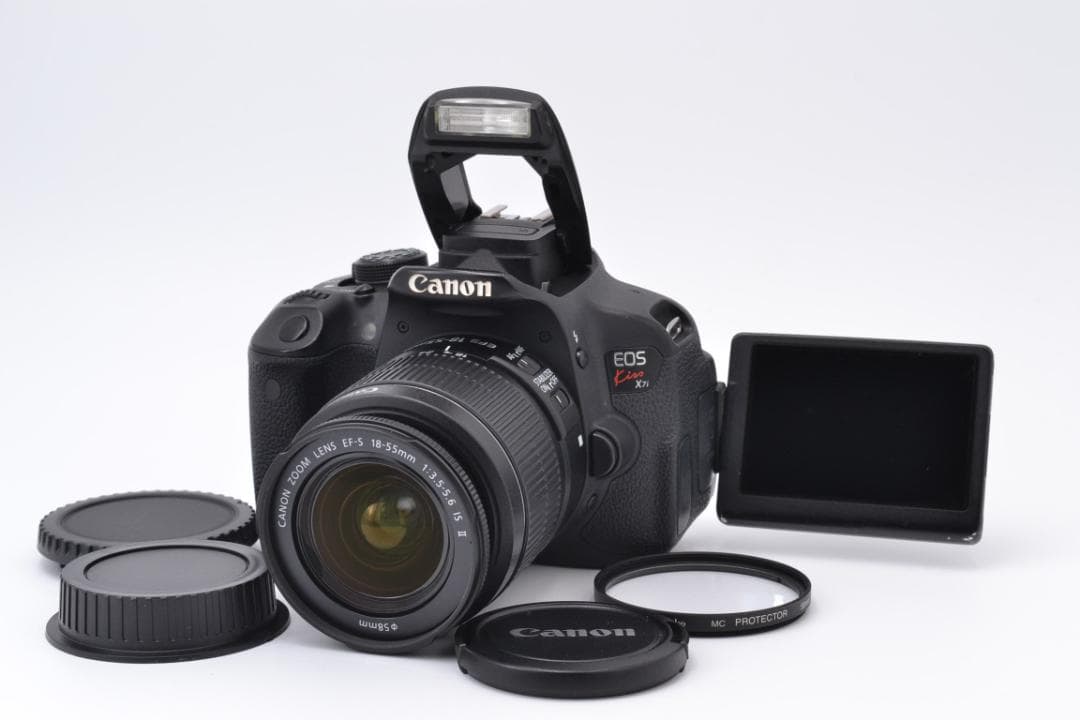 キャノン　Canon KissX7i レンズセット スマホ転送 カメラバッグ付