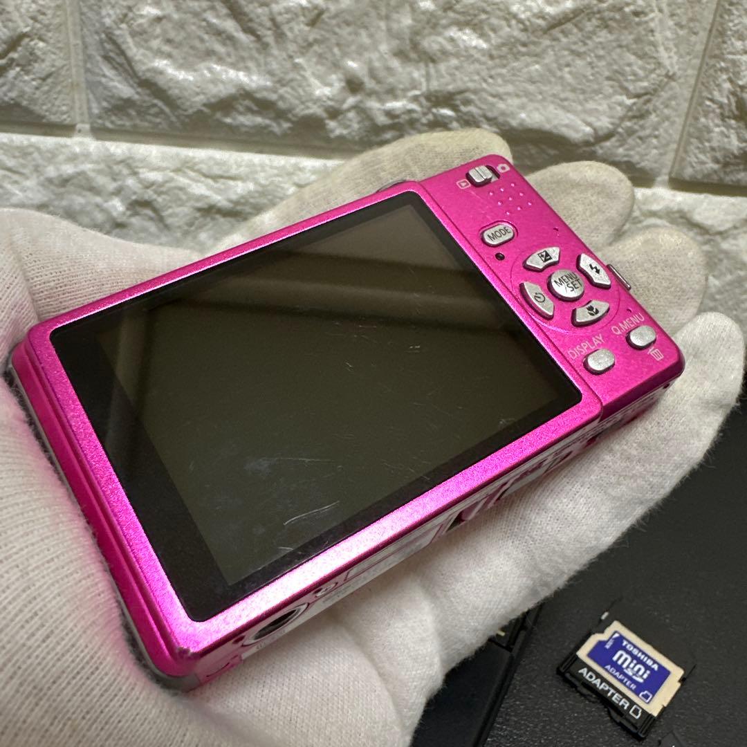 パナソニックPanasonic LUMIX DMC-FS7 ピンク　動作品