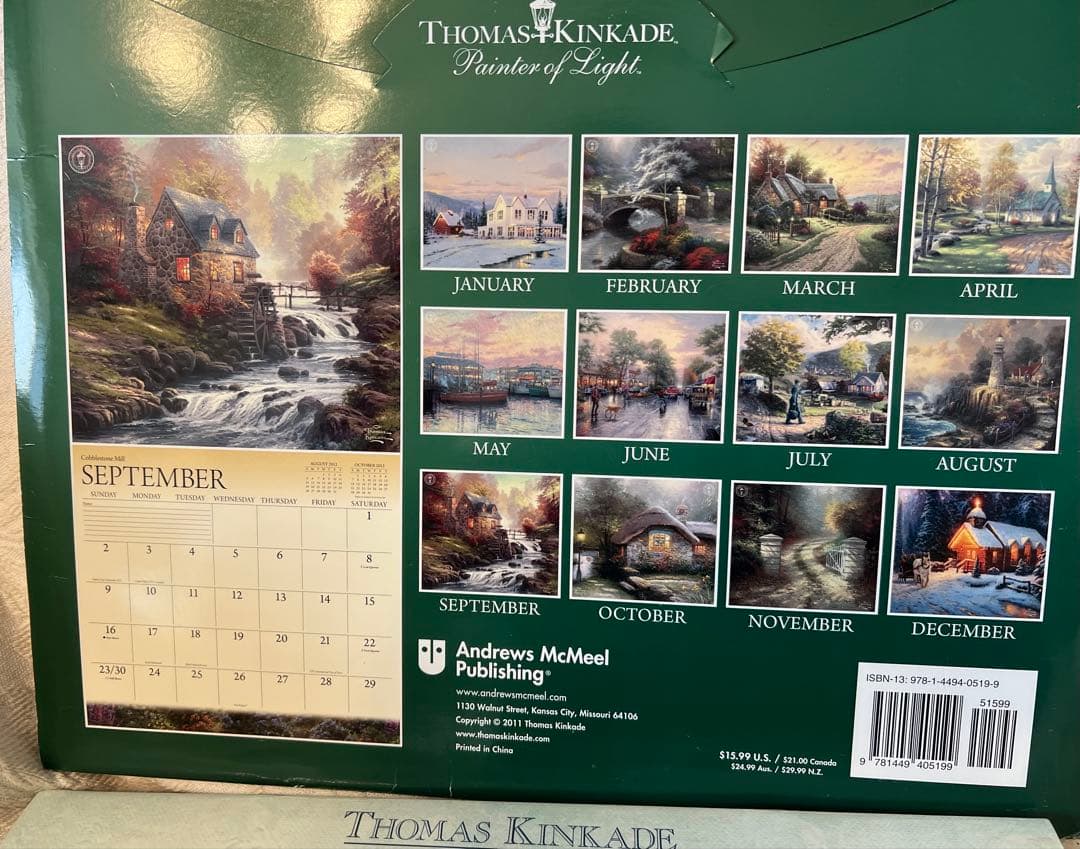 トーマス・キンケード カレンダー Thomas Kinkade ディズニー