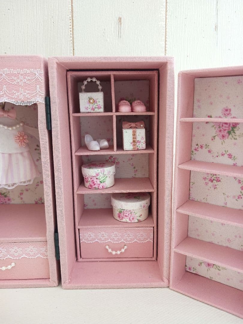 ひよこ様＊kyo＊ハンドメイド＊ドール用 ワードローブ＊クローゼット＊ドレッサー