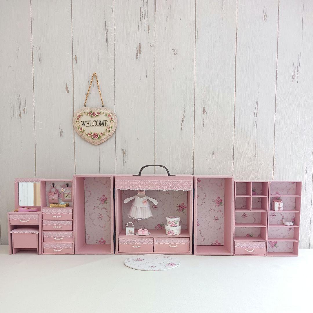 ひよこ様＊kyo＊ハンドメイド＊ドール用 ワードローブ＊クローゼット＊ドレッサー