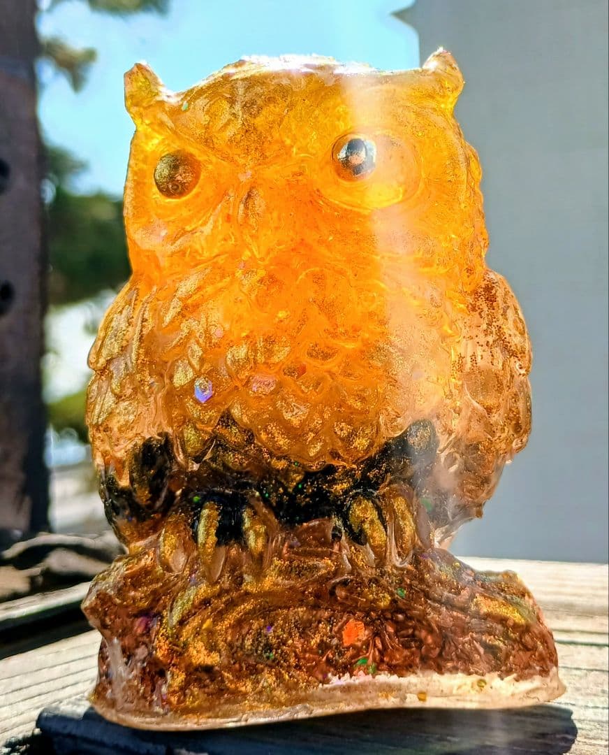 YELLOW&GOLD✧Mana✧フクロウさんのオルゴナイト♥やまさま♥専用です