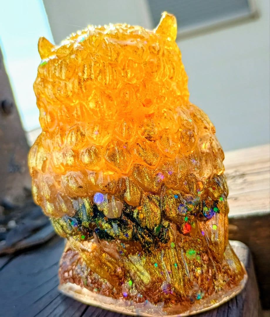 YELLOW&GOLD✧Mana✧フクロウさんのオルゴナイト♥やまさま♥専用です