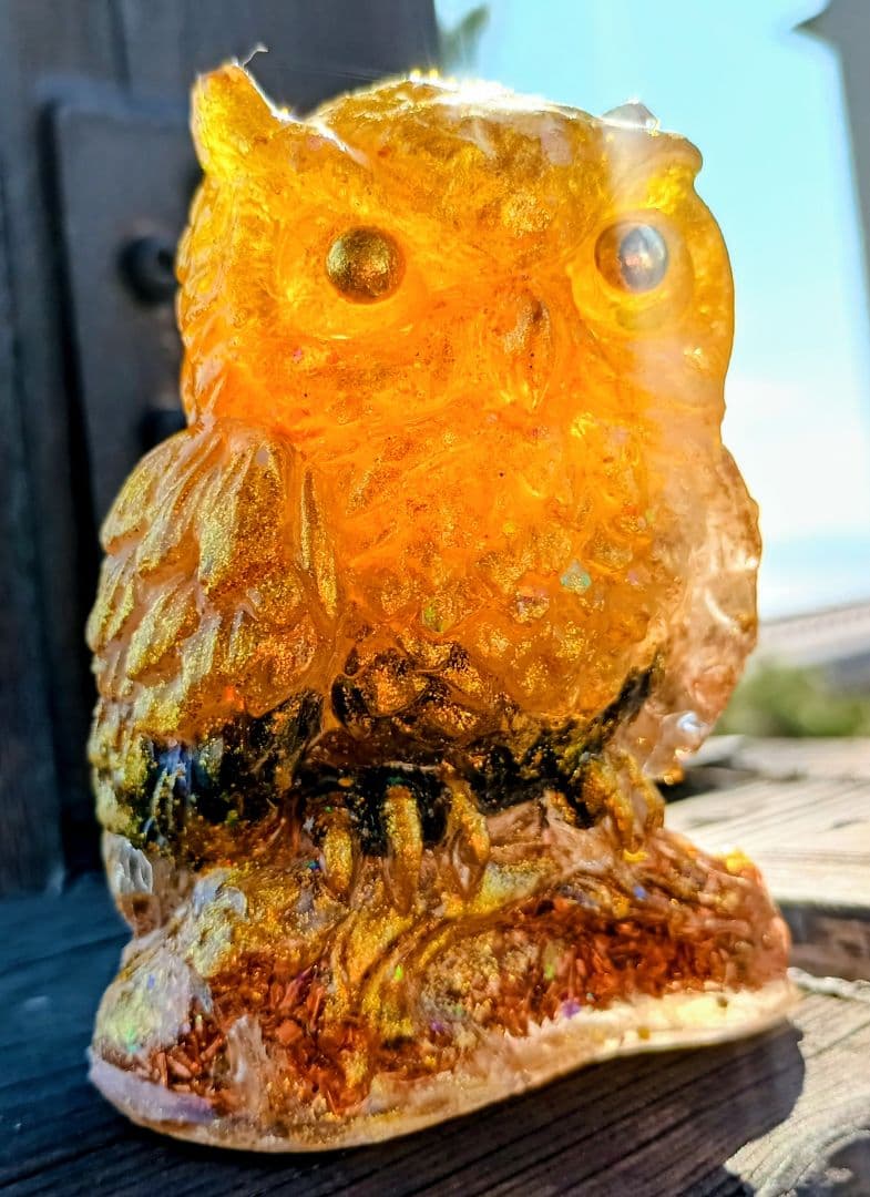 YELLOW&GOLD✧Mana✧フクロウさんのオルゴナイト♥やまさま♥専用です