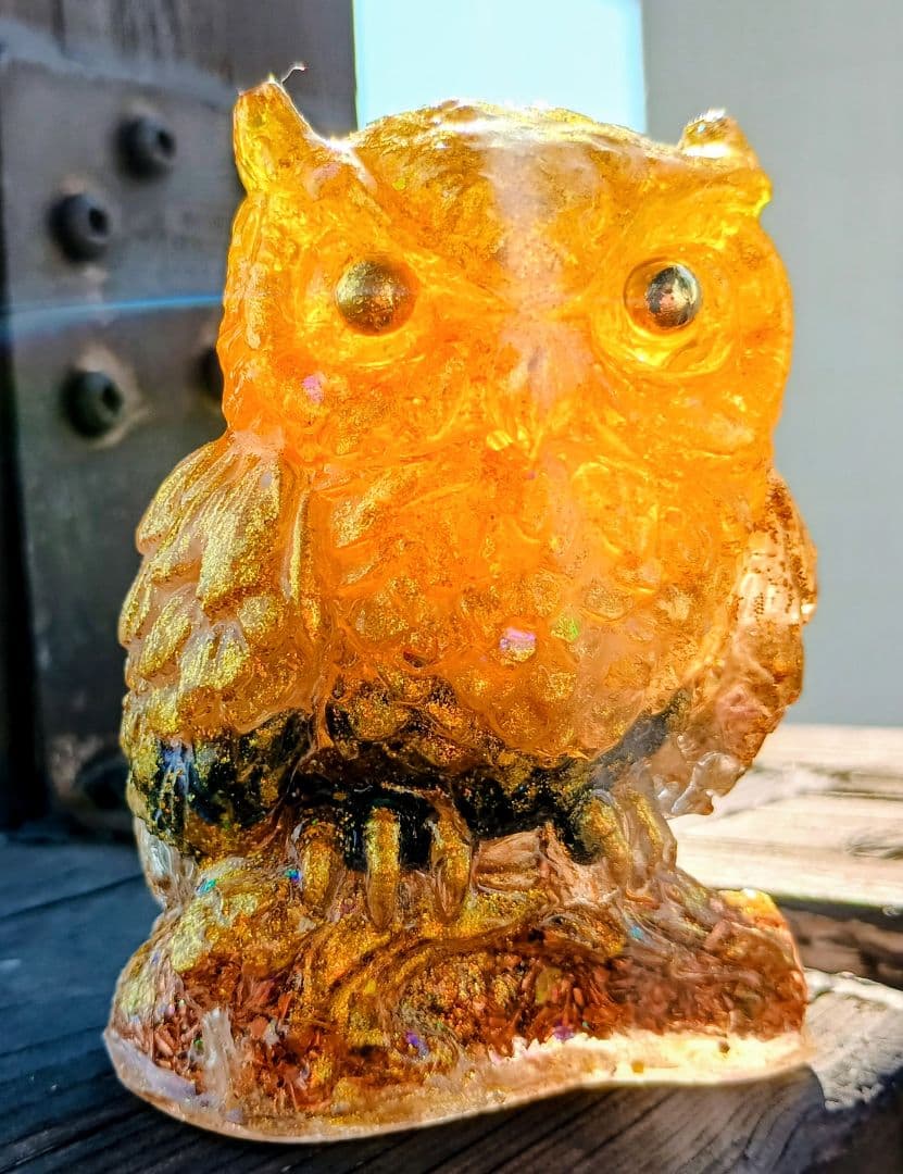 YELLOW&GOLD✧Mana✧フクロウさんのオルゴナイト♥やまさま♥専用です