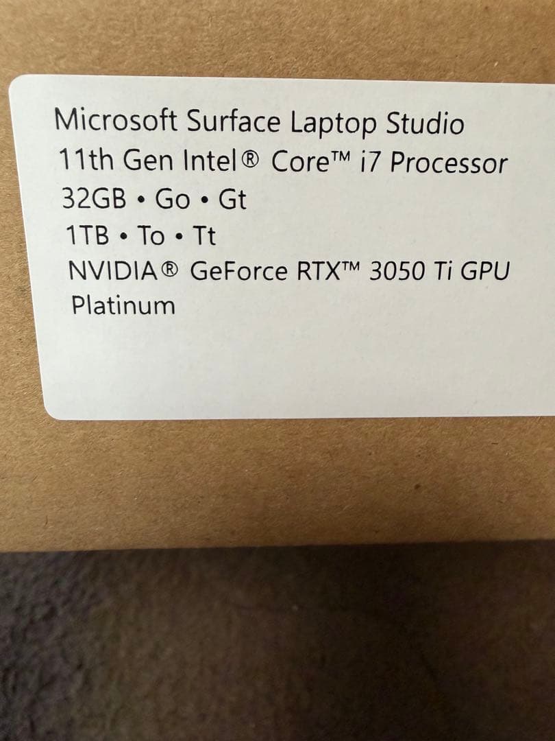 Surface Laptop Studio i7 32GB1TB リファビッシュ