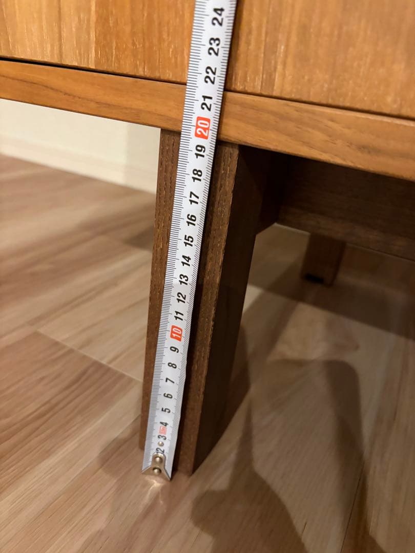 サイドボード　木目調 3扉キャビネット 約160cm