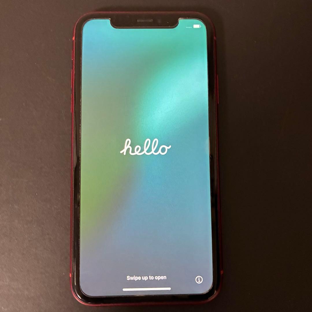 【美品　バッテリー78% SIMフリー】 iPhone XR 64GB レッド