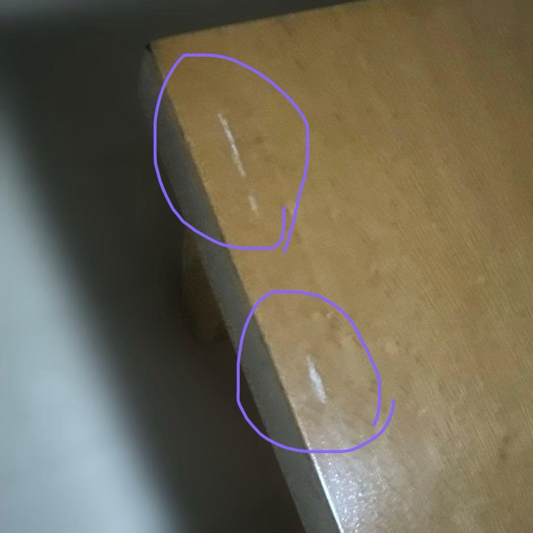 一枚板座卓 ハンドメイド 少々難あり