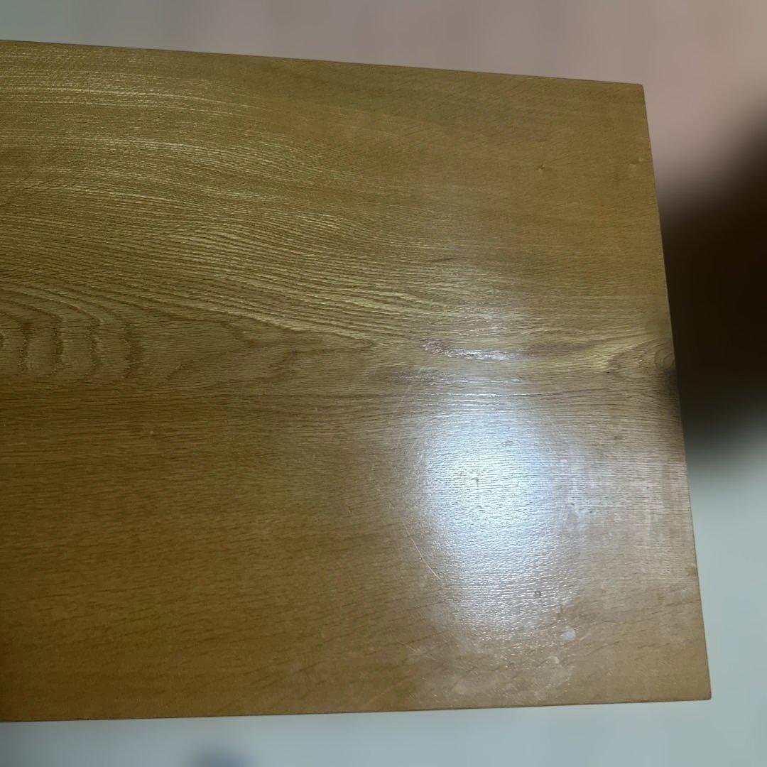 一枚板座卓 ハンドメイド 少々難あり
