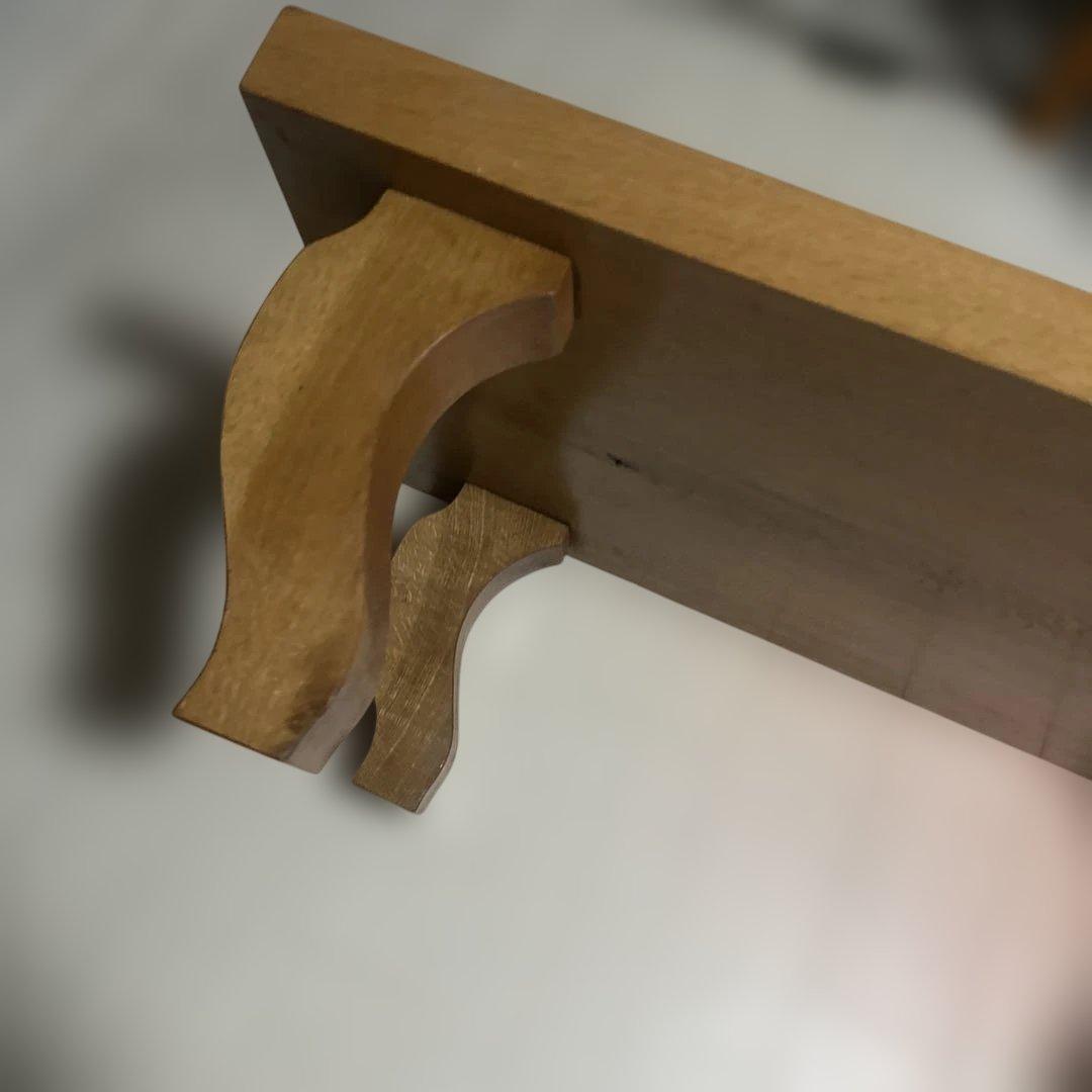 一枚板座卓 ハンドメイド 少々難あり