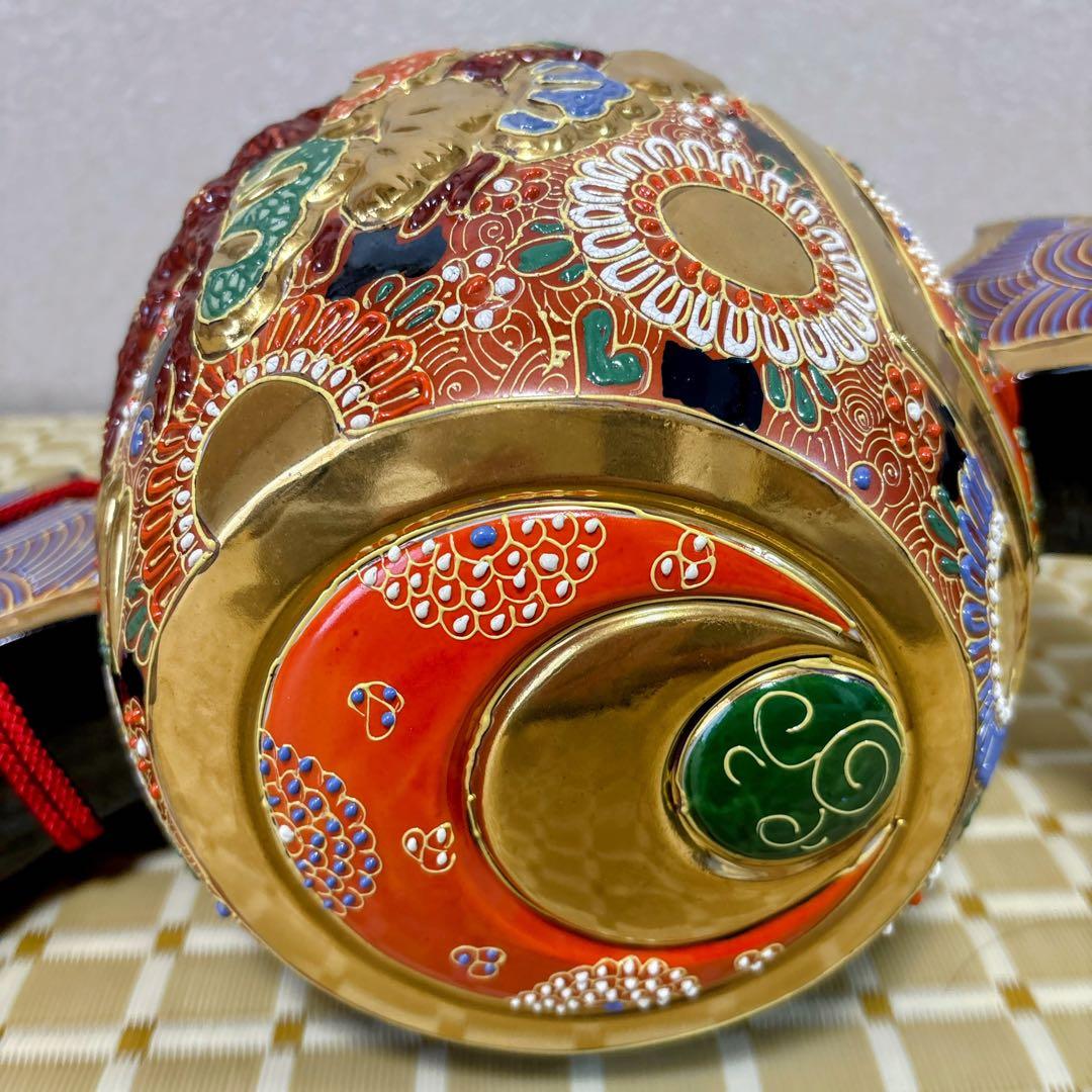 九谷焼　金彩　12号小槌・盛　打ち出の小槌　小槌　横幅38cm