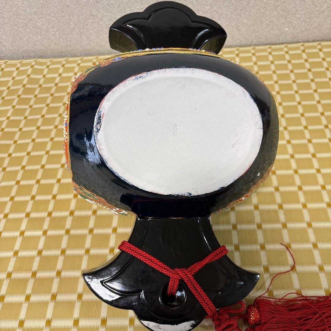 九谷焼　金彩　12号小槌・盛　打ち出の小槌　小槌　横幅38cm