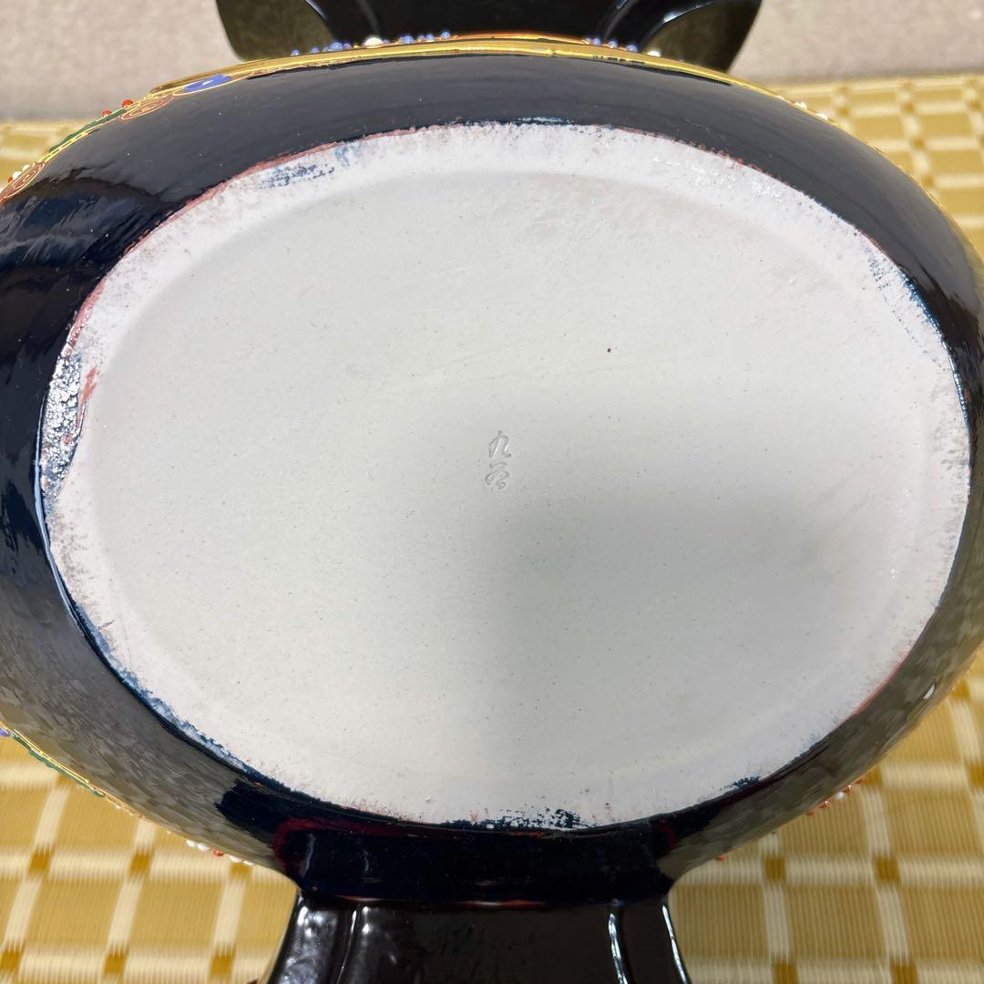 九谷焼　金彩　12号小槌・盛　打ち出の小槌　小槌　横幅38cm