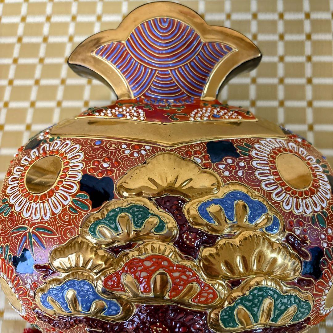 九谷焼　金彩　12号小槌・盛　打ち出の小槌　小槌　横幅38cm