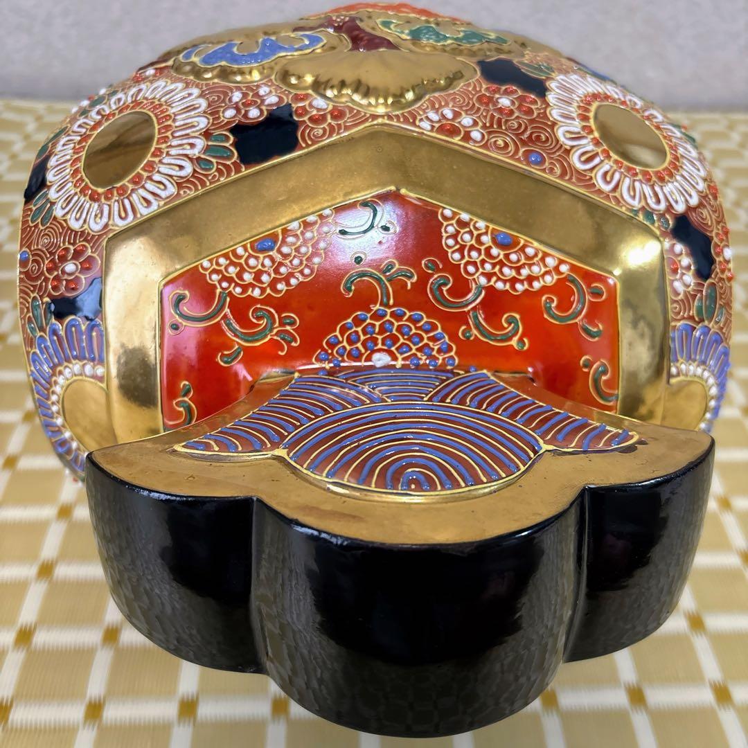 九谷焼　金彩　12号小槌・盛　打ち出の小槌　小槌　横幅38cm