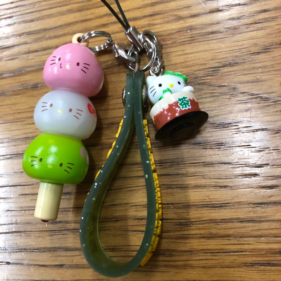ストラップ　キティちゃん（和菓子あり〼）【６個セット】