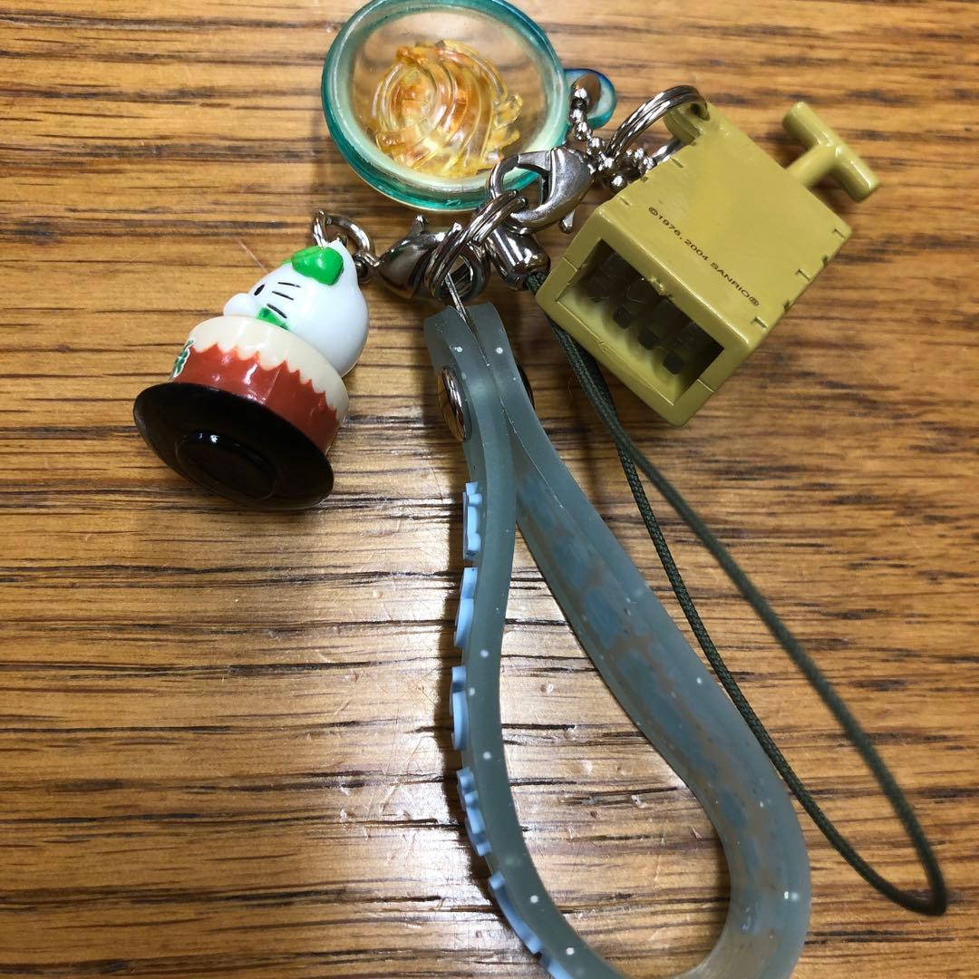 ストラップ　キティちゃん（和菓子あり〼）【６個セット】