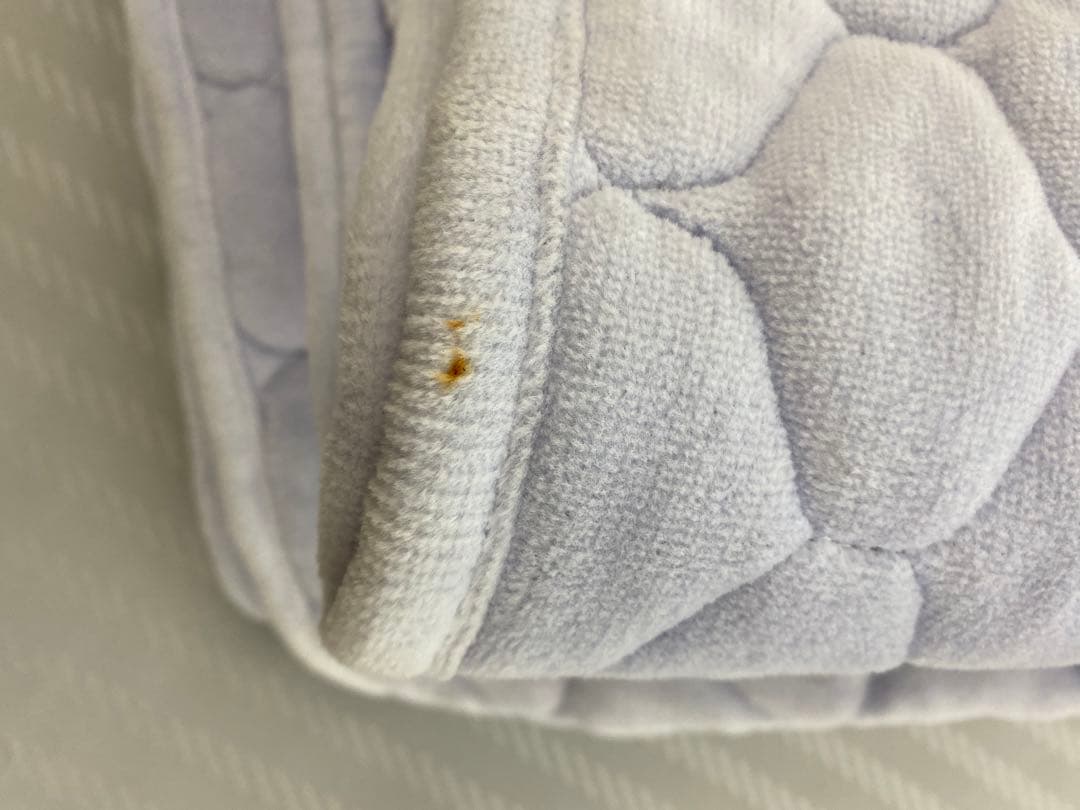 クイーンサイズ・西川　綿マイヤー敷きパッド・サイズ約１６０×２０５㎝・シミあり