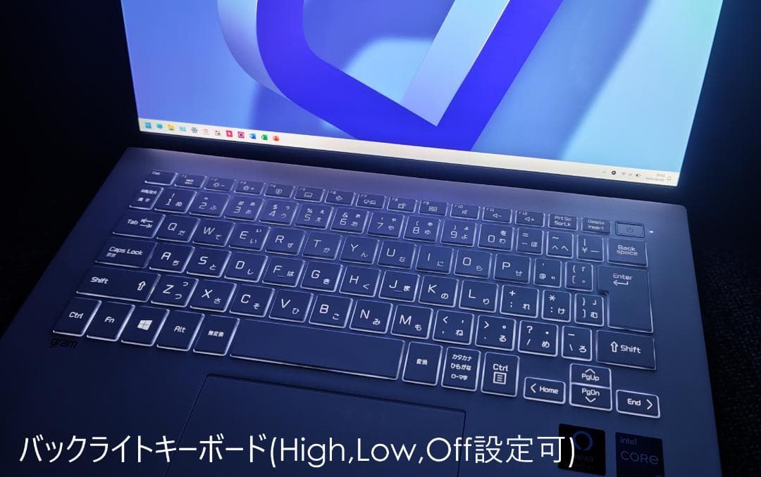 ★交渉成立済　新品並 LG gram 14 core i3 11th 8GB