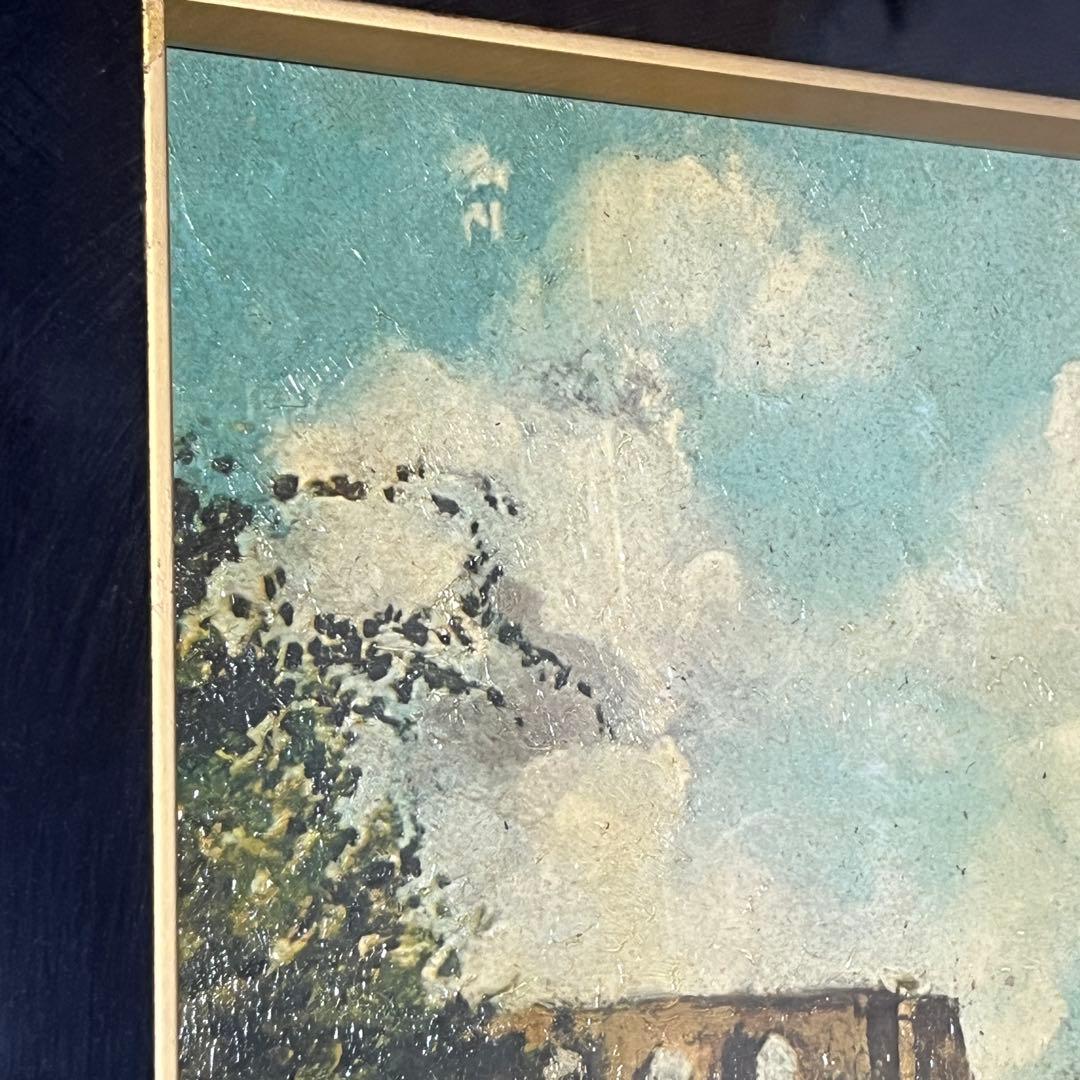 【額装品アート】カミーユ・ピサロ『ルーヴシェンヌの風景』サン・レリーフ