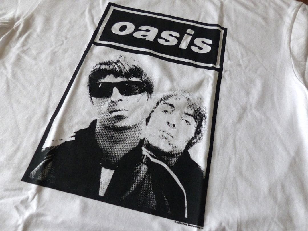送料込 7,790円 新品★オアシス 公式 ノエル＆リアム フォト Tシャツ L