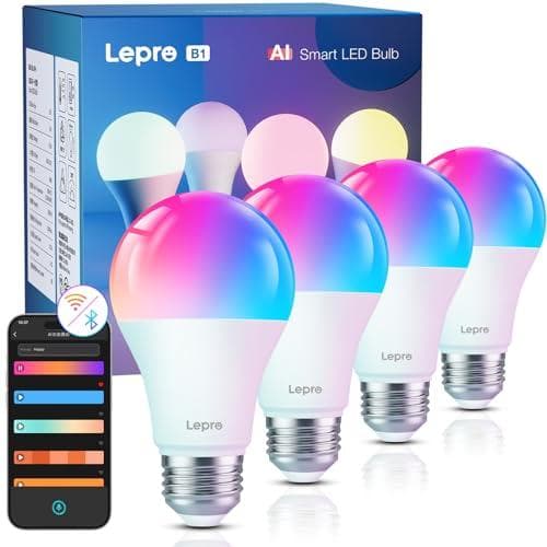 Lepro AI スマート電球 B1 led e26 60W形 4個 AleMM