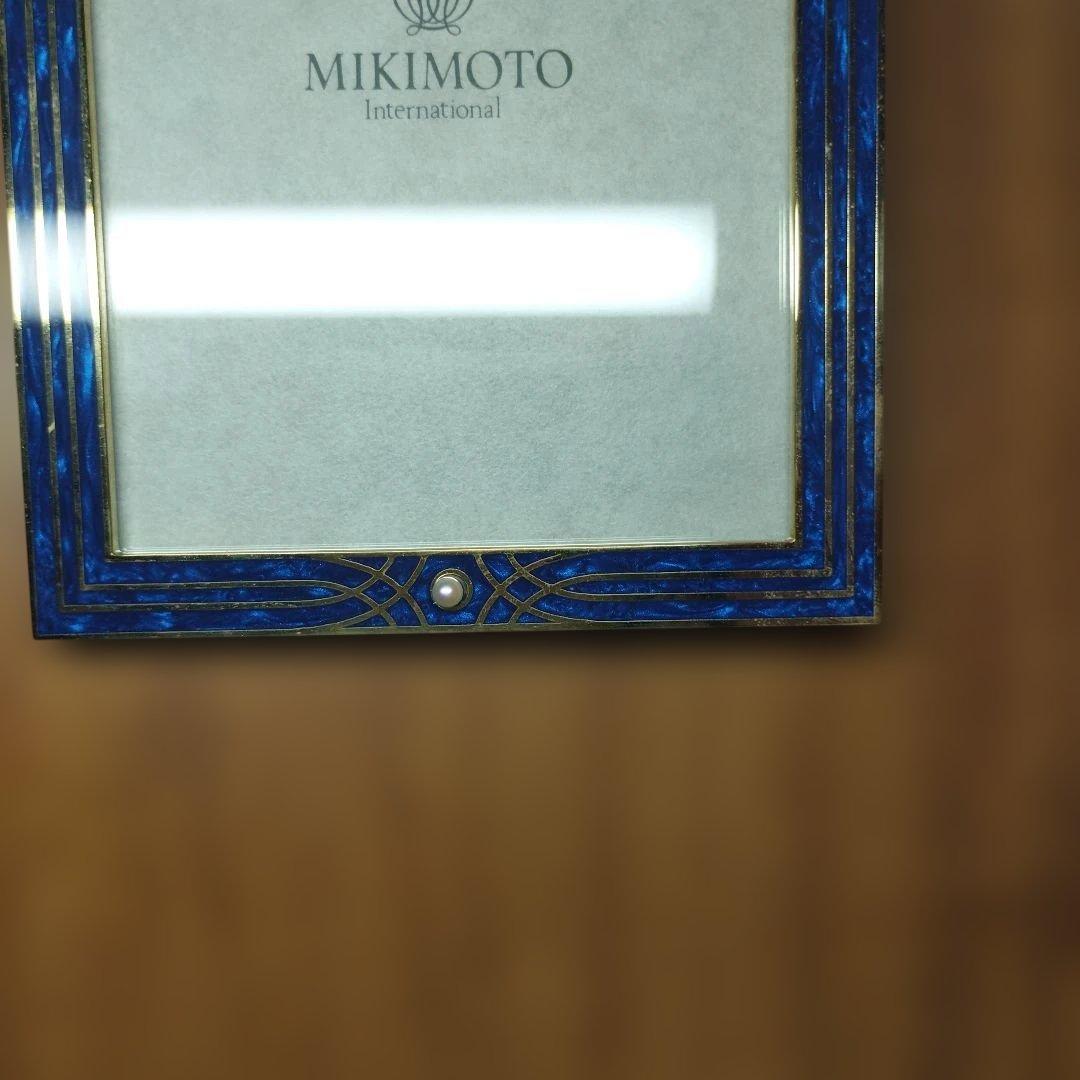 希少☆MIKIMOTOフォトフレーム クリスタルラッカー パール