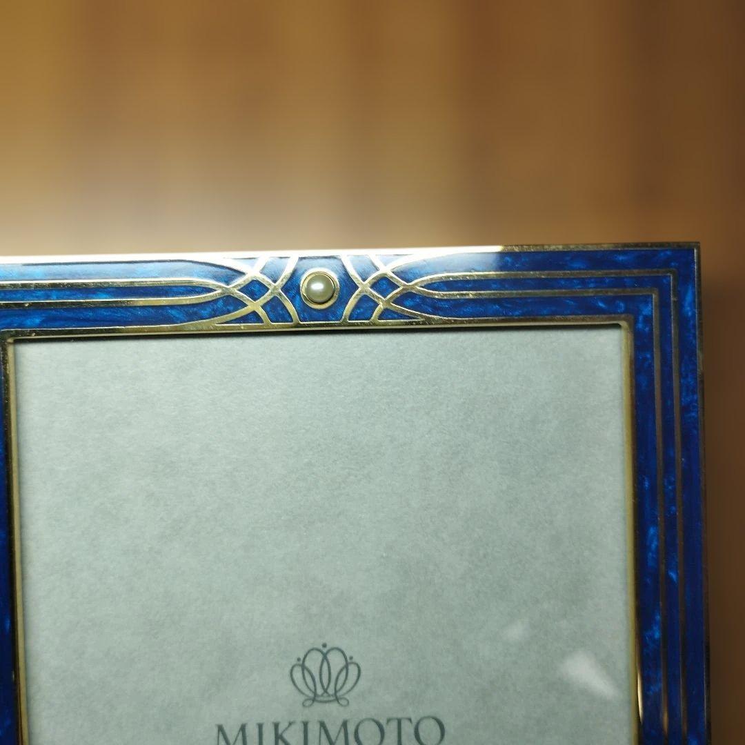希少☆MIKIMOTOフォトフレーム クリスタルラッカー パール