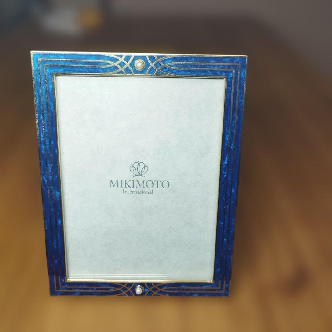 希少☆MIKIMOTOフォトフレーム クリスタルラッカー パール