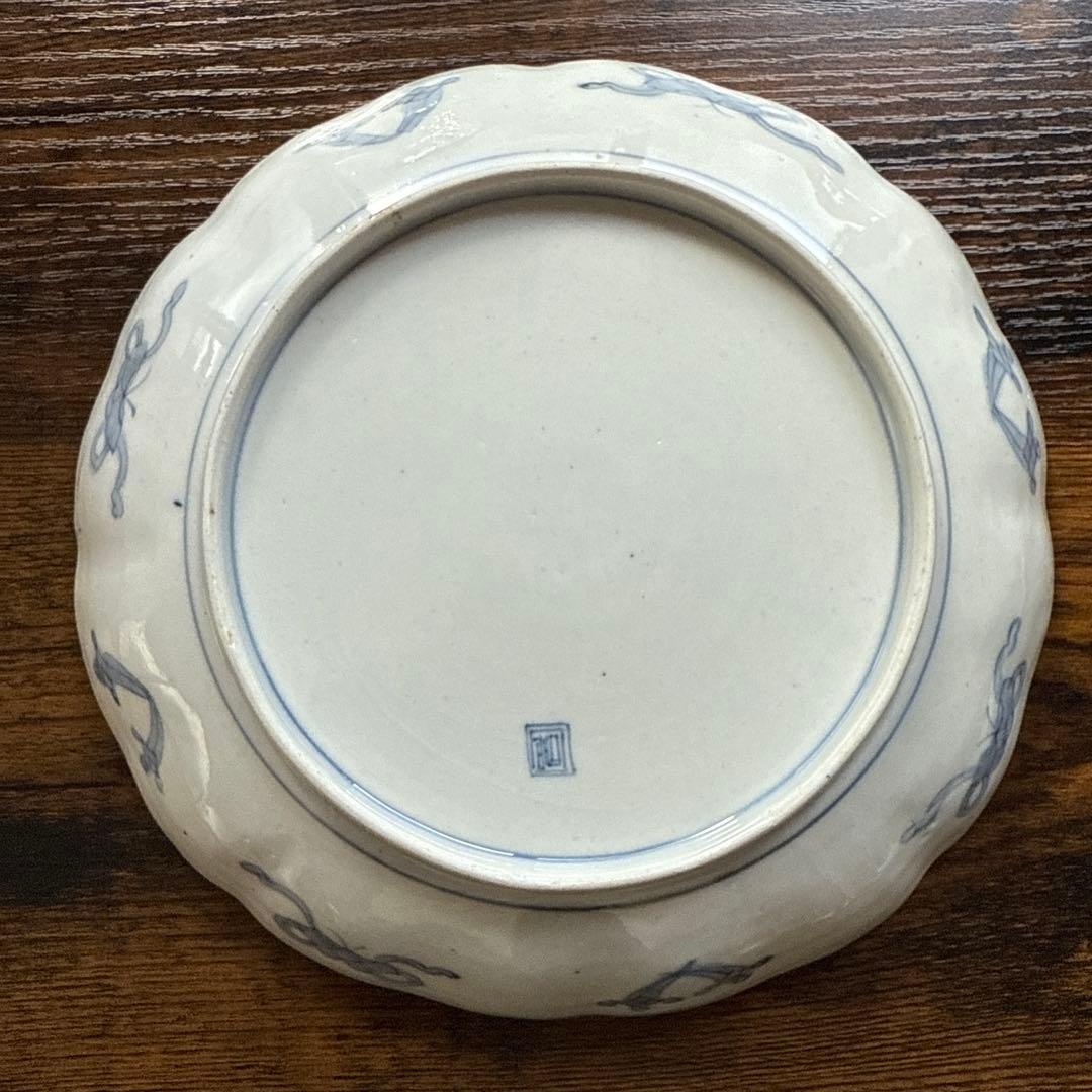 明治時代、伊万里、吉祥文様、七寸、宝珠、龍、蓑亀、ふくら雀、すぐ匿名発送、A