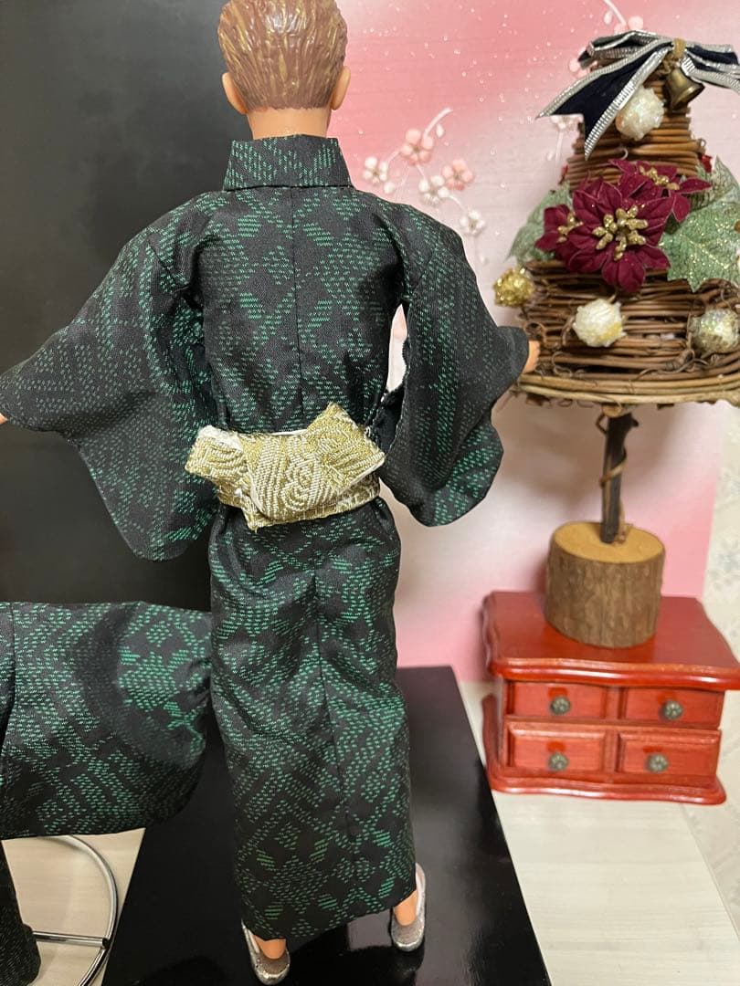 売り切れました。バービーケン大島紬の羽織付き着物