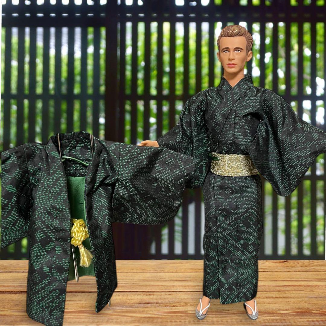 売り切れました。バービーケン大島紬の羽織付き着物