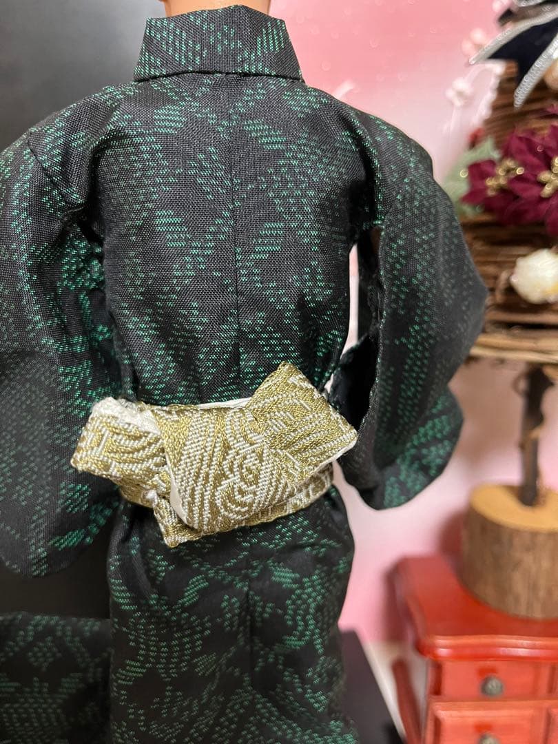 売り切れました。バービーケン大島紬の羽織付き着物