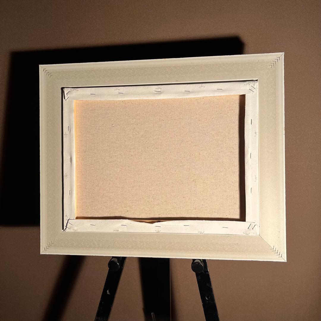 ★秀作★ 手書き油絵 クロード・モネ 睡蓮の池 絵画 額付き インテリア 油彩画