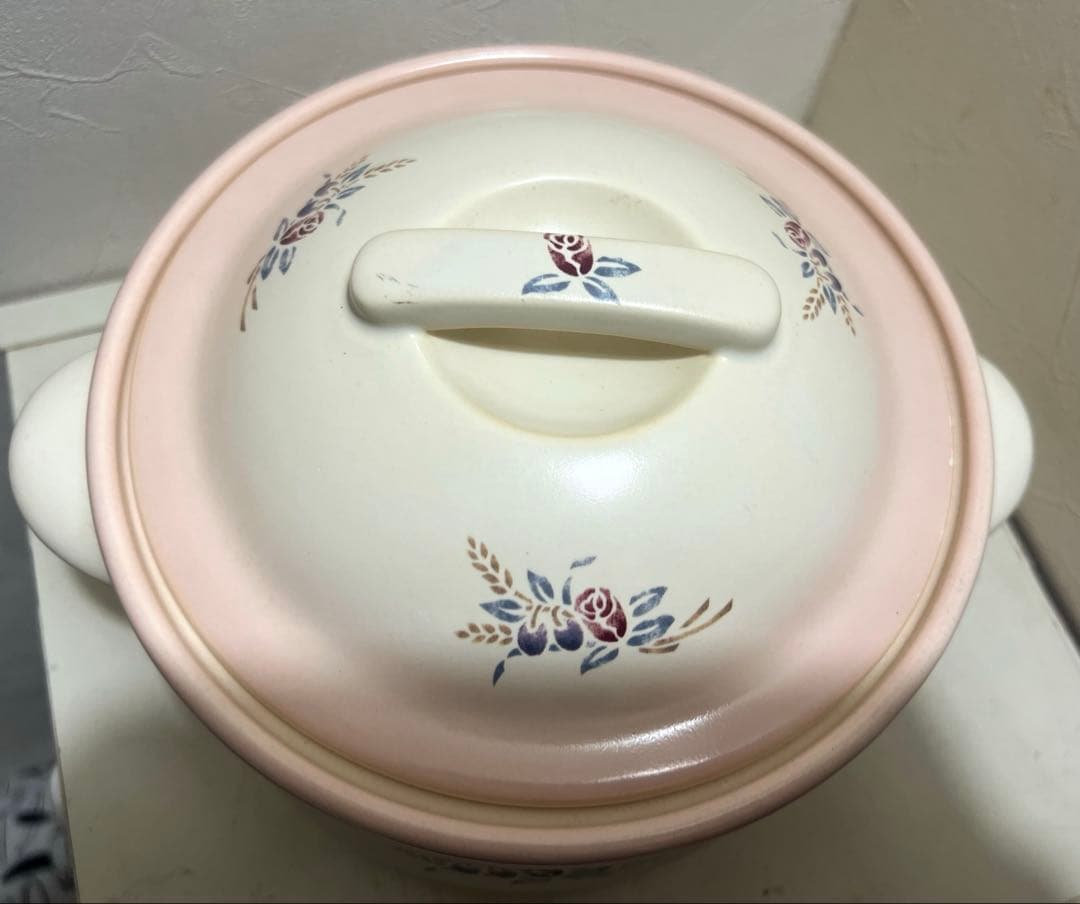 マニー　ローズアンポショワール耐熱陶器キャセロールL