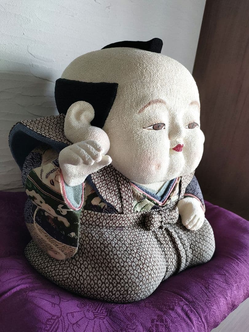 専用ページ　創作人形　福助人形　縁起物 　置物　古布　縮緬　一点物