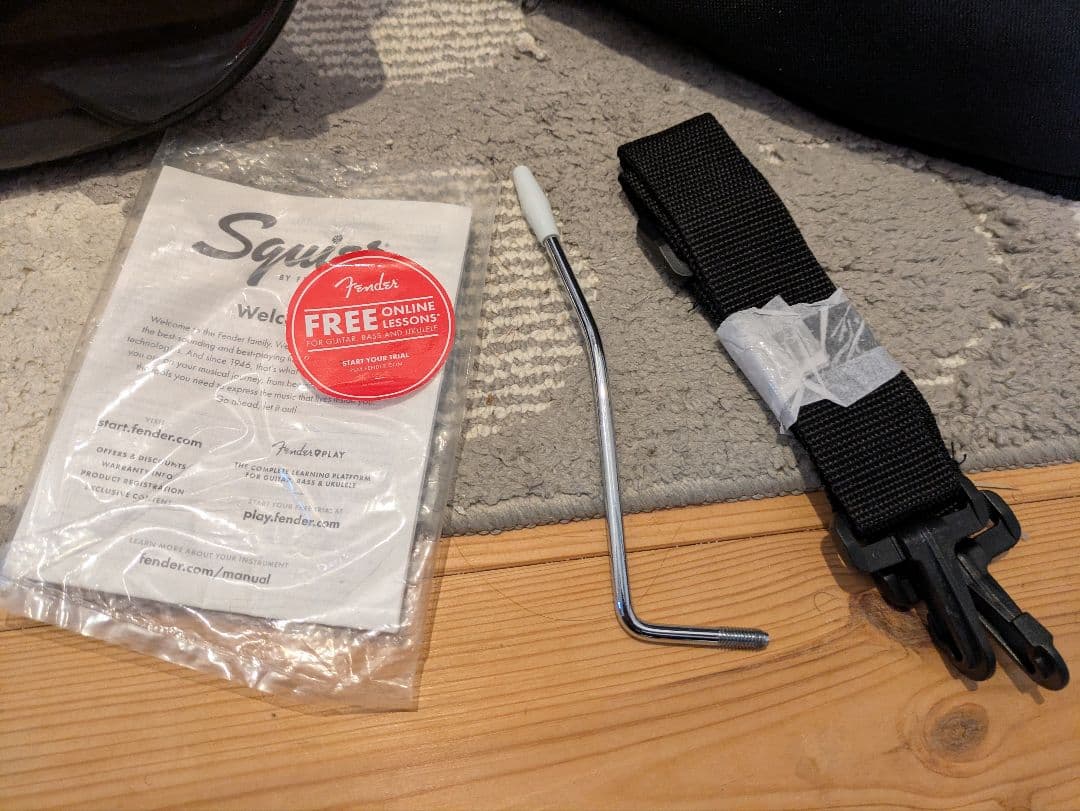 Squier Stratocaster ケース付き、アクセサリー