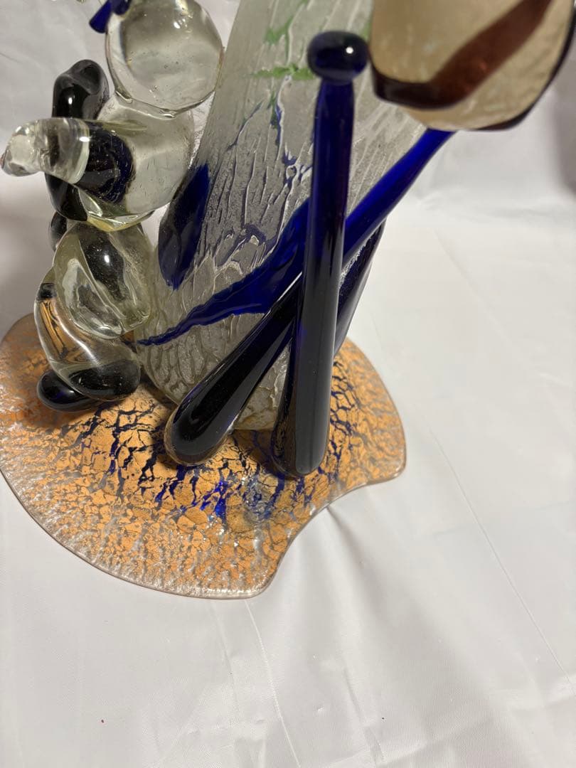 【稲嶺盛吉】非売品　野球をモチーフにした琉球ガラス