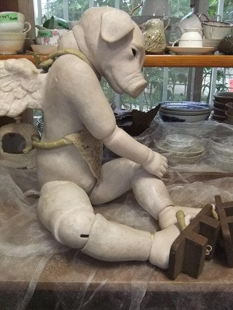 中村寝郎作　人形作家　豚さん　女の子　球体　球体関節DOLL