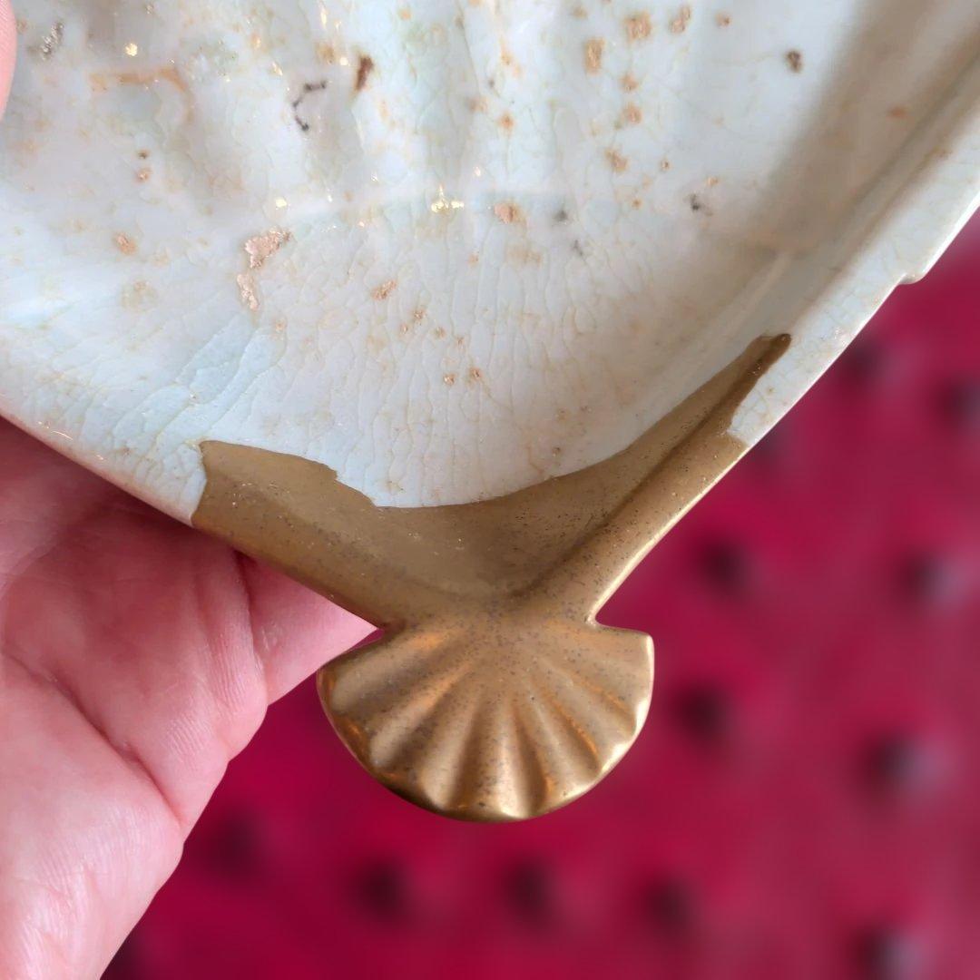 初期伊萬里　扇面皿　陶片