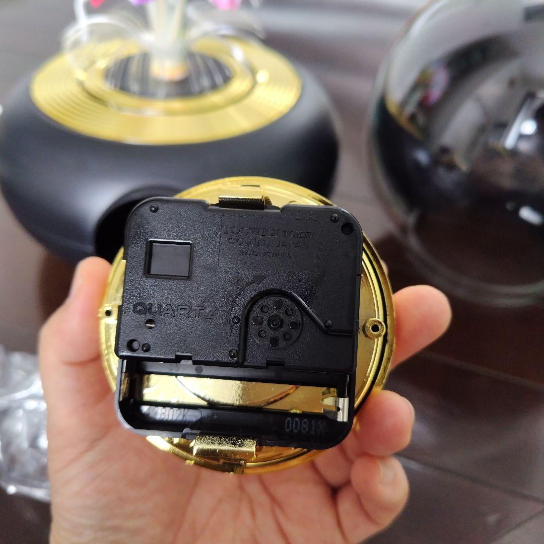 未使用極美品！昭和レトロ当時物 前田漆器店 ファイバー ドーム型置き時計