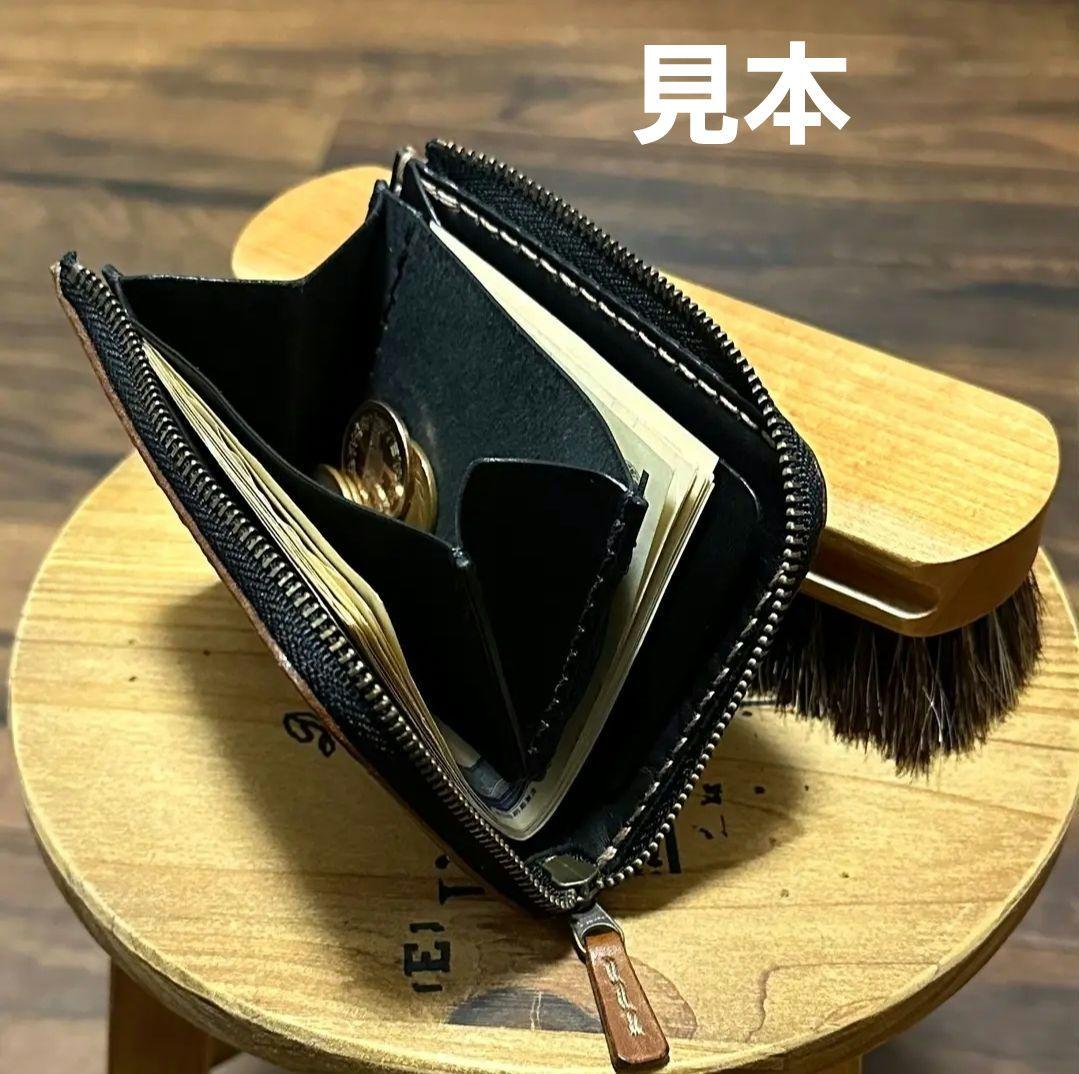 財布 メンズ コンパクト ファスナー ウォレット イタリアン レザー ジッパー